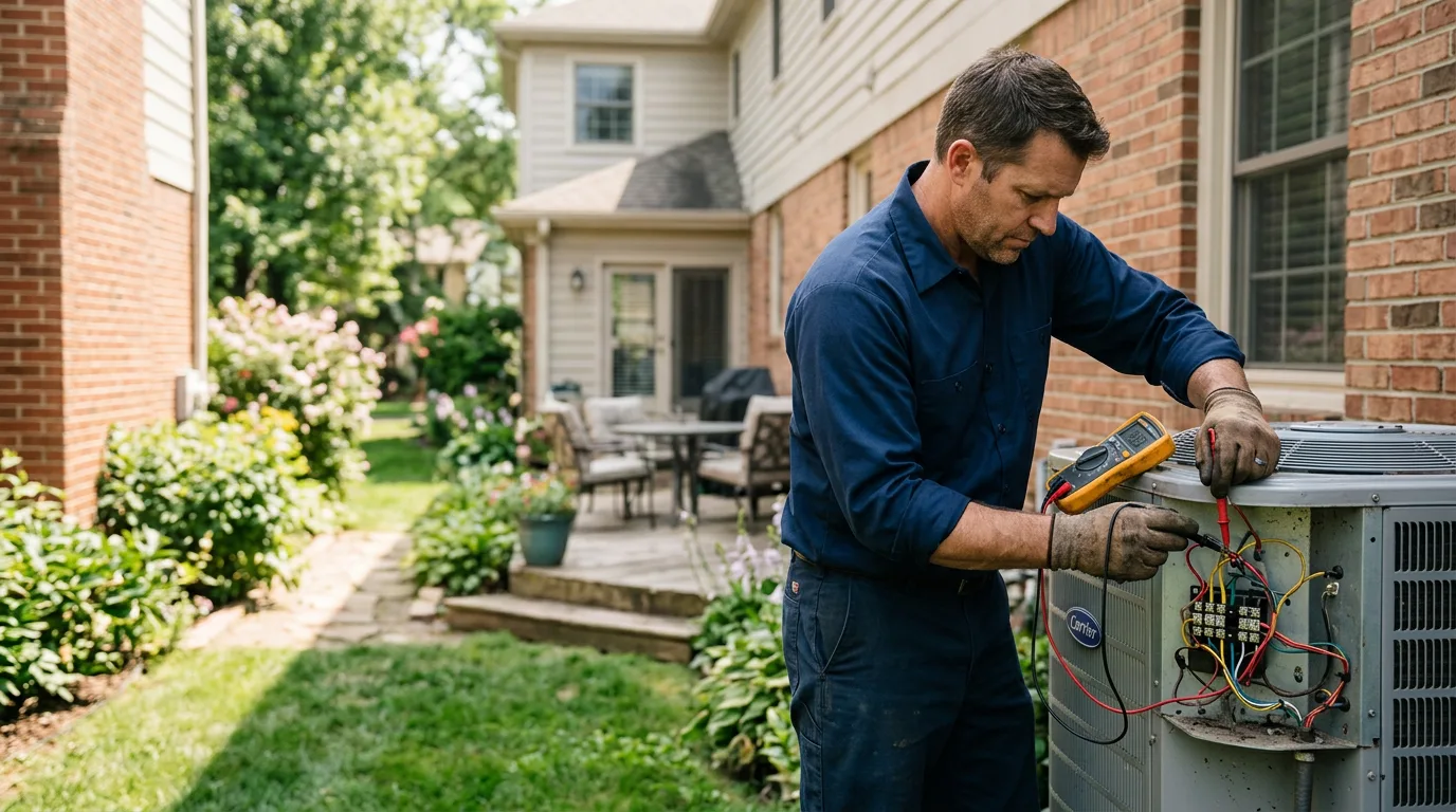 HVAC technician working near Adamstown, MD